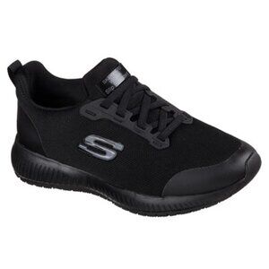 Skechers - Womens Squad Sr - Shoe, size 8W US womens, color black.